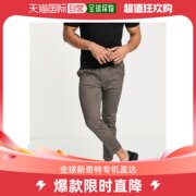 香港直邮潮奢 ASOS 男士turnup smart 设计锥形织纹驼色裤子(turn