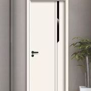 木门卧室门室内门套装门实木复合房门，碳晶生态门烤漆门免漆门简约