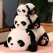 毛绒玩具仿真大熊猫柔软黑白色公仔抱枕儿童安抚布娃娃女生日礼物