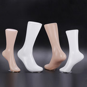 女脚模型软体仿真女脚模道具展示女假脚模型塑料女脚袜子模特脚