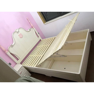 全实木欧式儿童床女孩组合套房，家具公主床，粉色单双人床1.5米1.8米
