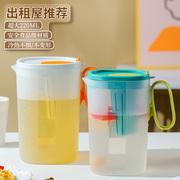 冷水壶大容量凉白开水杯茶壶套装家用冰箱果汁壶耐高温塑料凉水壶