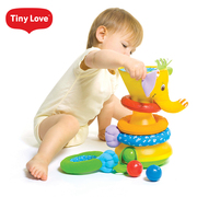 tinylove进口婴儿，探索玩具大象堆堆塔叠叠圈，投球益智玩具早教玩具