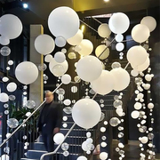 各尺寸白色气球情人节场景装饰生日派对宝宝周岁满月布置求婚告白