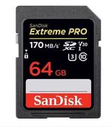 闪迪SD卡64G 高速存储卡 SDXC U3 633X 微单反数码相机内存卡170M