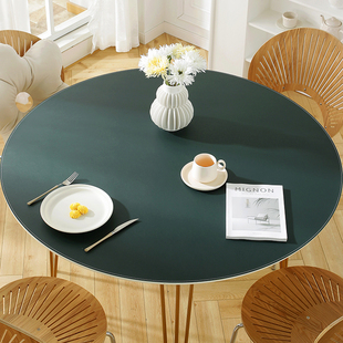 pvc桌垫桌布免洗防油防水防烫大圆桌圆餐桌，垫塑料台布轻奢高级感