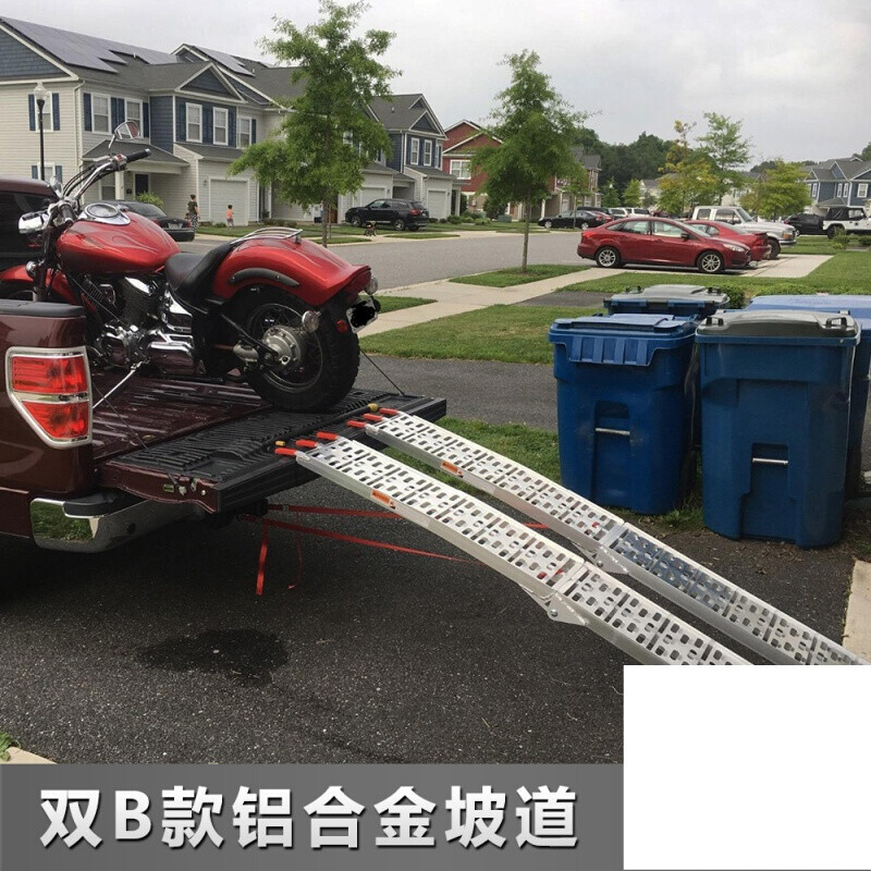 摩车装载拖车运输装车铝合金斜坡道折叠阶梯台阶上车1爬梯跳板 铝在类目 摩托车/装备/配件, 其他摩托车用品中 - 来自Buy2taobao.com提供专业的淘宝代购服务
