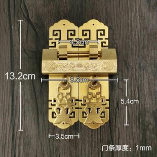 铜锁小锁头迷你柜门锁中式仿古锁具复古代挂锁古典锁老式带钥匙横