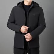 中老年男士棉衣小码男装小个子XS码可脱卸帽韩版修身保暖外套155