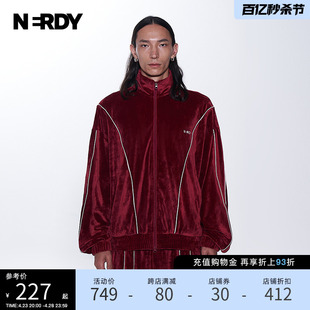 NERDY2023秋冬情侣装宽松休闲百搭潮流运动套装女外套上衣