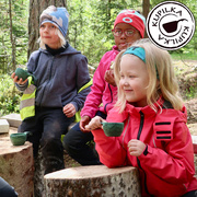 芬兰产kupilka卡通姆明户外野营杯碗餐具环保健康家用儿童木碗杯