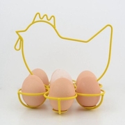 美式乡村工艺品鸡蛋篮自助餐厅鸡蛋置物托拍摄道具母鸡造型收纳架