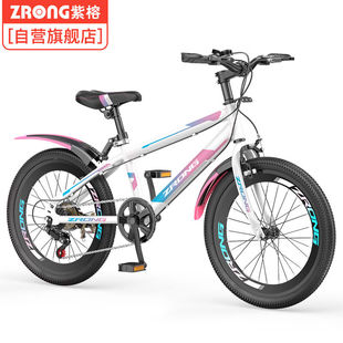 紫榕儿童自行车山地车6-10岁以上20寸男女小孩变速学生单车