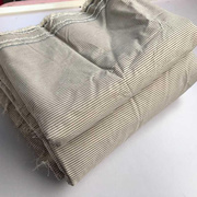 床品口布纯棉布料称斤立体装饰条纹，长条口平纹布裁片(布裁片)手工面料