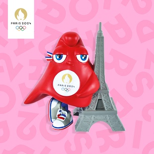 2024巴黎奥运会吉祥物手办摆件埃菲尔铁塔奥运纪念品周边桌面装饰
