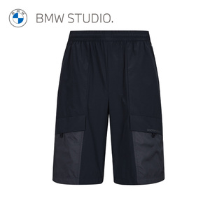bmwstudio宝马男装，夏季款运动休闲直筒，宽松男士短裤裤子