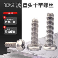 TA2纯钛十字圆头机螺钉