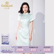Gowani/乔万尼夏季连衣裙新中式旗袍复古优雅收腰显瘦ET2E242401