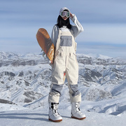 滑雪裤冬季背带款防风防水连体单板双板滑雪服户外装备男款女款
