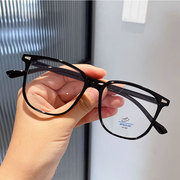 防蓝光超轻眼镜框女高级感可配度数，平光素颜神器眼镜架黑框无镜片