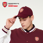 arsenal阿森纳休闲酒红色队徽，logo棒球帽遮阳帽