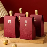 结婚专用装喜糖盒子欧式2023订婚手提小众，礼盒袋子空盒高级感
