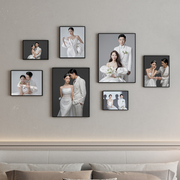 定制照片墙相框组合结婚照，婚纱照全家福打印制作加儿童相片展示墙