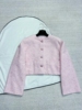 原厂~24早春粉色条纹，短款小外套两口袋