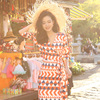巴厘岛泰国旅游沙滩裙海边度假波西米亚一片式连衣裙v领系带超仙