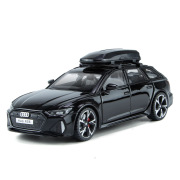 1：32奥迪 RS6合金车模仿真声光转向汽车模型男孩摆件儿童玩具车