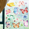 蝴蝶小图案墙贴纸可移除女孩，卧室房间墙面，墙上仿真立体3d贴画装饰