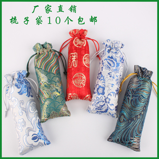 中国风梳子袋谭木匠牛角梳，专用礼盒丝绸，绒布包装袋子口袋勺子布袋