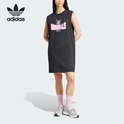 adidas阿迪达斯三叶草，女士运动宽松背心连衣裙jg8054