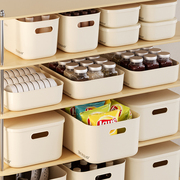 杂物收纳盒厨房桌面带盖零食玩具置物箱子衣柜玄关整理储物收纳筐
