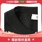 99新未使用香港直邮VALENTINO 男士黑色荧光绿VLTN毛衣 UV3KC
