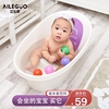 。婴儿洗澡盆家用幼儿，浴桶新生儿宝宝可坐靠浴盆，加大儿童洗澡桶神