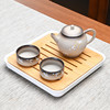 中式粗陶陶瓷整套功夫茶具套装一壶两杯便携旅行茶壶茶杯茶滤茶盘