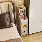 简约现代床头柜家用卧室小柜子储物柜床边30公分窄柜带充电夹缝柜