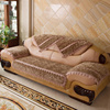 加厚冬季毛绒沙发垫防滑欧式123组合真皮沙发套罩老款专用坐垫子
