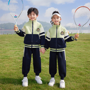 幼儿园园服春秋装学院，风儿童秋冬季套装小学生，校服运动班服四件套