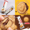 意大利进口零食费列罗能多益榛子夹心Nutella巧克力爱心饼干41g