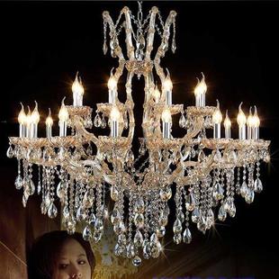 欧式水晶灯客厅吊灯，轻奢蜡烛灯具，简单简约卧室餐厅别墅灯
