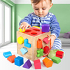 宝宝积木玩具0-1-2岁3婴儿童，男孩女孩益智力，动脑木头拼装幼儿早教