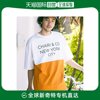 日本直邮chari&co男士双色t恤街头风格，宽松设计舒适透气面料春