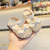 女宝宝凉鞋1一2-3岁小童公主，夏季婴儿鞋子透气防滑软底学步鞋