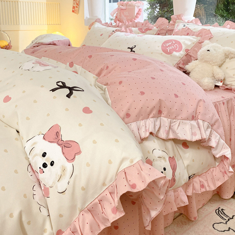 床裙床单纯棉