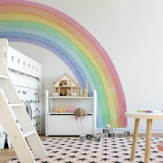 ins北欧风大号彩虹，墙贴儿童房客厅，幼儿园墙面背景装饰贴纸墙布