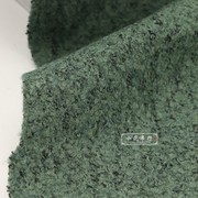 墨绿色纯羊毛圈圈毛秋冬(毛秋冬)时装布料西装，大衣套装男女设计感面料