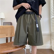 休闲运动短裤男ins潮牌宽松青少年设计感小众，夏季薄款五分裤