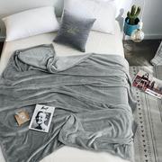 纯色法兰绒毛毯床单空调毯沙发毯学生宿舍床单办公室盖毯单双人